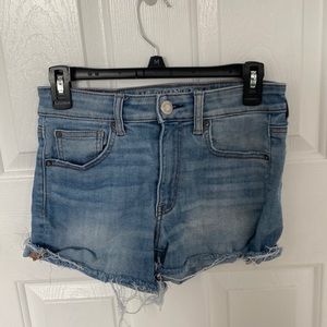 American Eagle high rise jean shorts